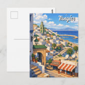 Reizen naar Tanger Marokko Briefkaart (Voorkant / Achterkant)