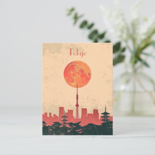 Reizen naar Tokio Briefkaart (Staand voorkant)