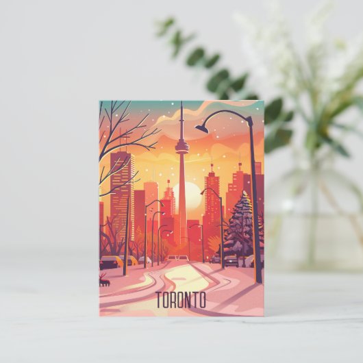 Reizen naar Toronto Briefkaart (Staand voorkant)
