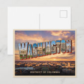 Reizen naar Washington Dc Briefkaart (Voorkant / Achterkant)