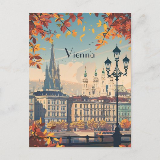 Reizen naar Wenen Briefkaart (Voorkant)