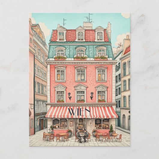 Reizen naar Wenen Briefkaart (Voorkant)