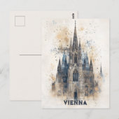 Reizen naar Wenen Oostenrijk Briefkaart (Voorkant / Achterkant)