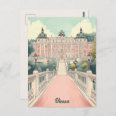 Reizen naar Wenen Oostenrijk Briefkaart (Voorkant / Achterkant)