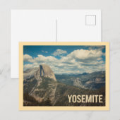 Reizen naar Yosemite in oude stijl Briefkaart (Voorkant / Achterkant)
