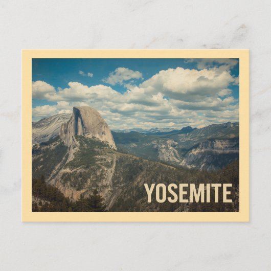 Reizen naar Yosemite in oude stijl Briefkaart (Voorkant)
