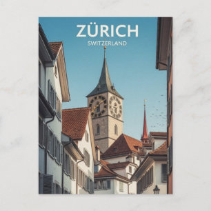 Reizen naar Zürich Zwitserland Briefkaart