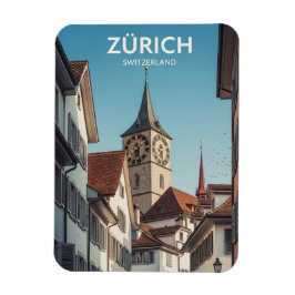 Reizen naar Zürich Zwitserland Magneet