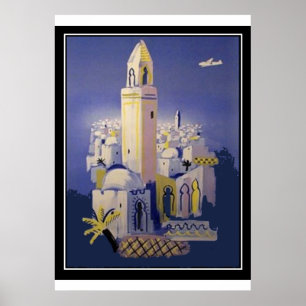 Reizen Noord-Afrika vintage Retro Print