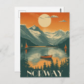 reizen Noorwegen Briefkaart (Voorkant / Achterkant)