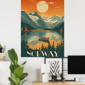  reizen Noorwegen Poster (Thuiskantoor)