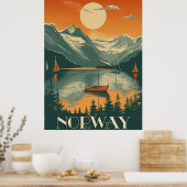  reizen Noorwegen Poster (Keuken)