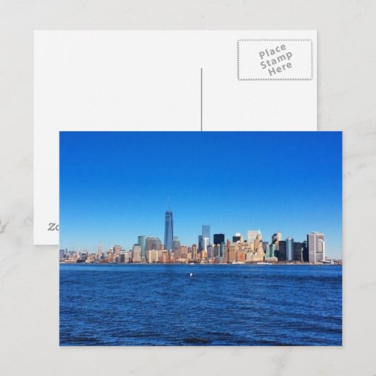 Reizen - NYC Skyline Briefkaart (Voorkant / Achterkant)