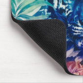 Reizen Oerwoud Wilde tijger — Tropische bladeren Muismat (Hoek)