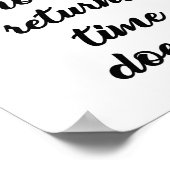 Reizen omdat geld geld niet teruggeeft poster (Hoek)