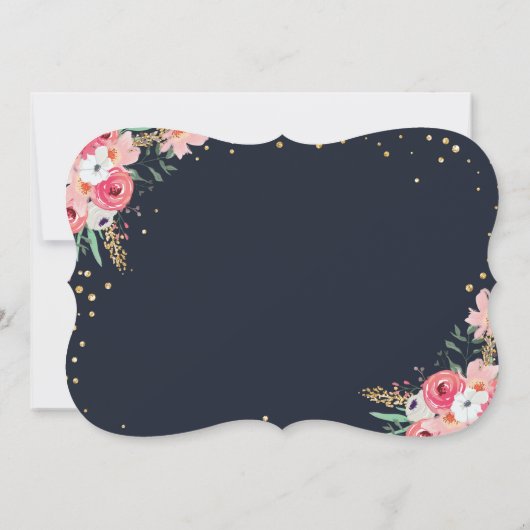 Reizen onder de naam Bridal-douche Kaart (Achterkant)