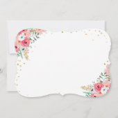 Reizen onder de naam Bridal-douche Kaart (Achterkant)