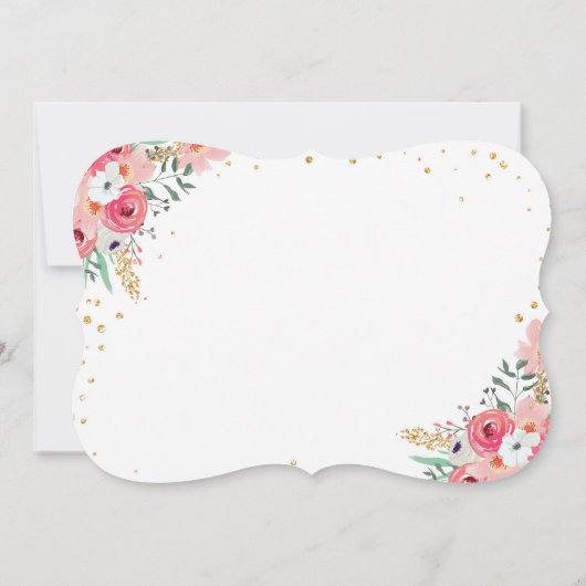 Reizen onder de naam Bridal-douche Kaart (Achterkant)