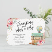 Reizen onder de naam Bridal-douche Kaart (Staand voorkant)