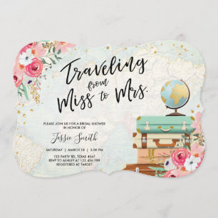 Reizen onder de naam Bridal-douche Kaart