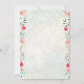 Reizen onder de naam Bridal-douche Kaart (Achterkant)