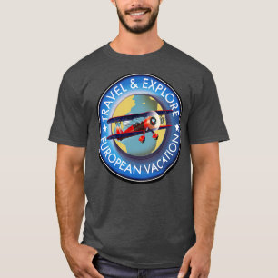 Reizen Ontdek Europese vakantie T-shirt