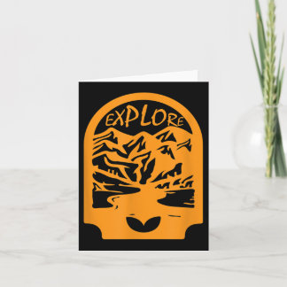 Reizen Ontdek Mountain Graphic Casual Camping Boy Kaart