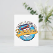 Reizen & Ontdek Prachtige Santorini Briefkaart (Staand voorkant)