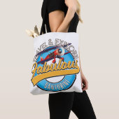 Reizen & Ontdek Prachtige Santorini Tote Bag (Dichtbij)