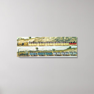 Reizen op de Liverpool en Manchester Canvas Afdruk