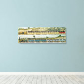 Reizen op de Liverpool en Manchester Canvas Afdruk (Insitu (Houten vloer))