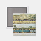 Reizen op de Liverpool en Manchester Magneet (Voorkant / Achterkant)