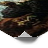 Reizen op een zeilschip en een storm klassiek poster (Hoek)