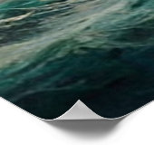 Reizen op een zeilschip en een storm klassiek poster (Hoek)