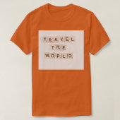Reizen op wereldprijsopgave t-shirt (Design voorkant)