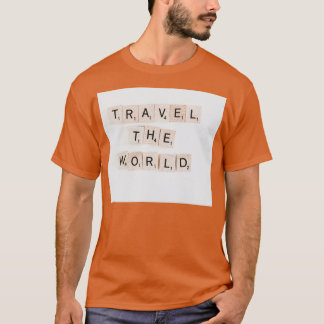 Reizen op wereldprijsopgave t-shirt