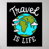 Reizen op wereldreizen poster (Voorkant)