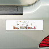 Reizen over de Bumpersticker van de wereld - Itali (Op auto)