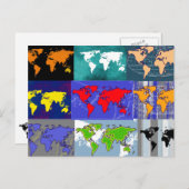 reizen over de hele wereld briefkaart (Voorkant / Achterkant)