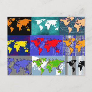 reizen over de hele wereld briefkaart