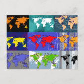 reizen over de hele wereld briefkaart (Voorkant)