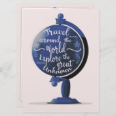 Reizen over de hele wereld Ontdek het grote onbeke Kaart (Voorkant / Achterkant)