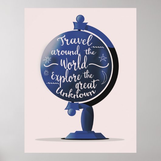 Reizen over de hele wereld Ontdek het grote onbeke Poster (Voorkant)