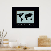 reizen over de hele wereld poster (Keuken)