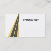 Reizen over de weg visitekaartje (Achterkant)