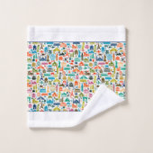Reizen over de wereld badhanddoekenset bad handdoek (Wasdoekje)