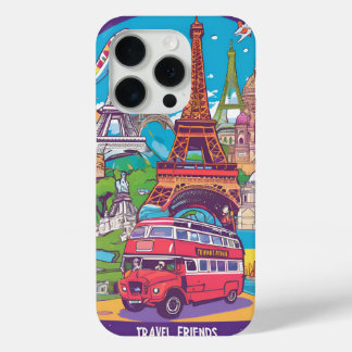 Reizen over de wereld iPhone 15 - Stijlvol iPhone 15 Pro Case