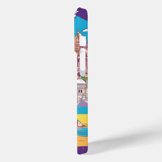 Reizen over de wereld iPhone 15 - Stijlvol Case-Mate iPhone Case (Achterkant / Links)