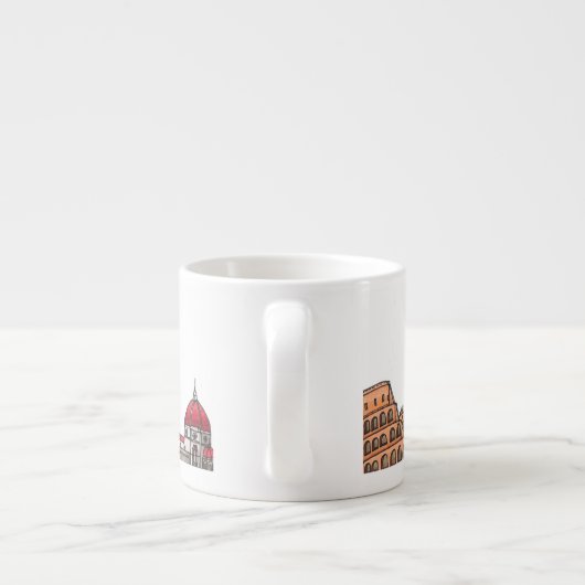 Reizen over de wereld - Italië Espresso Kop (Achterkant)