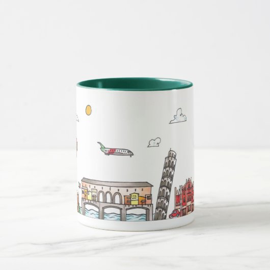 Reizen over de wereld - Italië Mok (Midden)